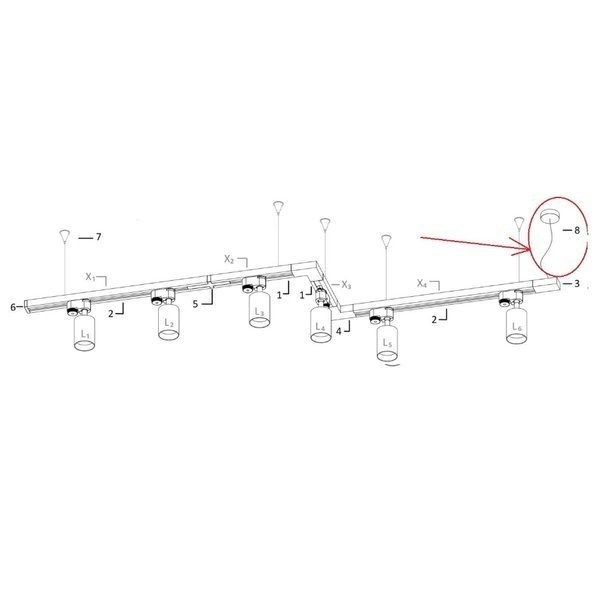 Zestaw doprowadzenia zasilania systemu PROFILE POWER SUPPLY KIT 9238