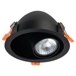 Lampa sufitowa wpuszczana DOT czarny śr. 13,7cm