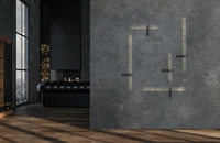 Nowoczesny smukły kinkiet IMPULSE LED M 10W IP23 LED szer. 91cm | czarny 8116