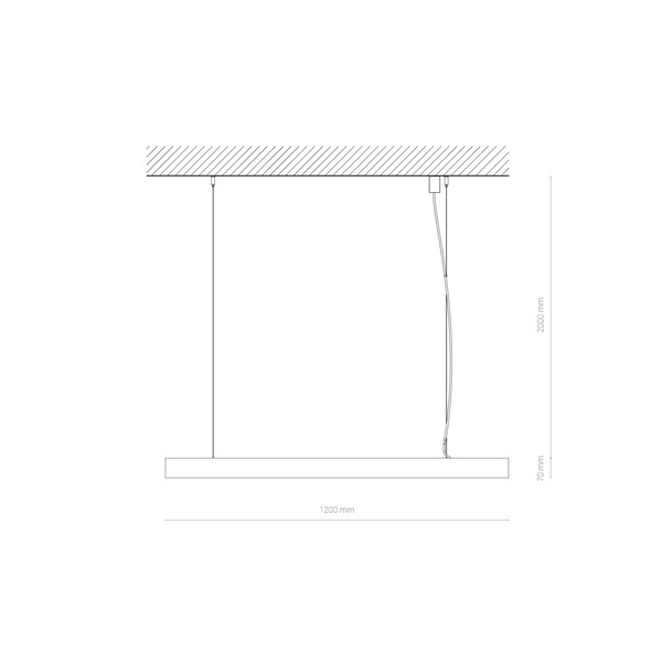 Lampa sufitowa OFFICE PRO LED 120cm 31W barwa neutralna 4000K | czarny 10210