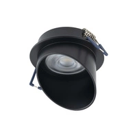 Lampa podtynkowa SOLTA szer. 7.5cm GU10 | czarny 10491