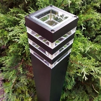 Słupek zewnętrzny ogrodowy OIR czarny 65cm 9158