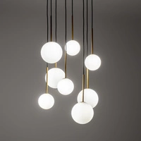 Lampa wisząca KARO VIII szer. 43cm 8xG9 | czarny 10934