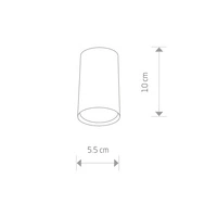 Tuba EYE BLACK S SUFITOWY 9,5cm czarny 6836