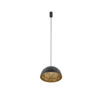 Lampa wisząca HEMISPHERE HIT S BLACK - GOLD śr. 33cm E27 | czarny/złoty 10702