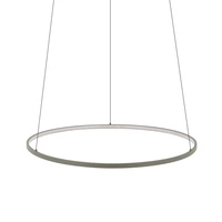 Lampa wisząca CIRCOLO LED SILK OLIVE M wys.140cm szer.60cm 21W 3000K 660lm IP20 | Silk olive