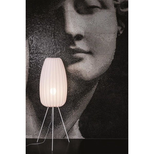 Lampa podłogowa duża nowoczesna MUSE L biały śr. 52cm 8871