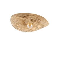 Plafon HAVANA M szer. 60cm E27 | naturalne drewno/biały 11171