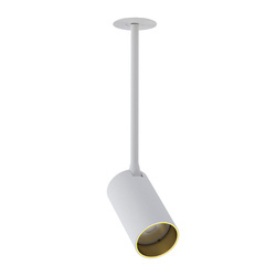 Lampa punktowa podtynkowa MONO SURFACE LONG M 39cm GU10 | biały/złoty