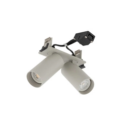 Lampa podtynkowa FOURTY SURFACE 2x miniGU10 dług.11cm szer.4.5cm wys.4.3cm | Silk gray 11444