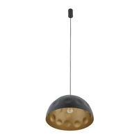 Lampa wisząca HEMISPHERE HIT L BLACK - GOLD śr. 50cm E27 | czarny/złoty 10703