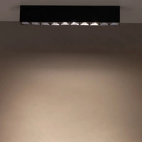 Liniowa oprawa natynkowa MIDI LED 38,5cm 40W 3000K ciepła | czarny 10056