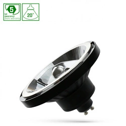 LED AR111 GU10 230V 10W SMD 20st NW BLACK SPECTRUM