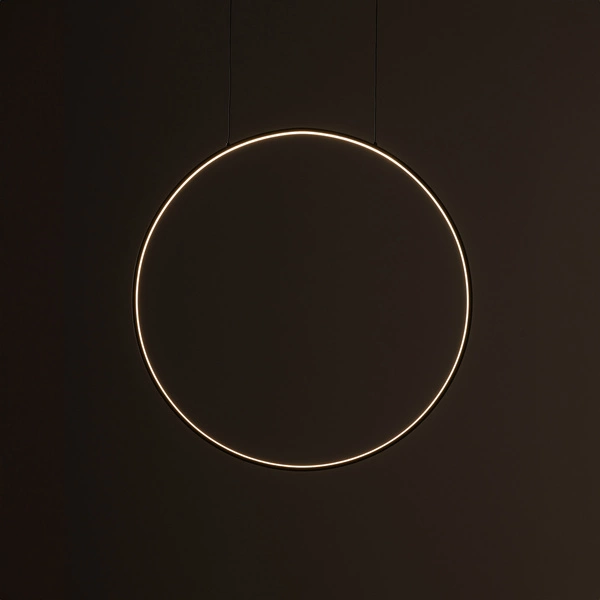 Lampa wisząca CIRCOLO LED SILK OLIVE M wys.140cm szer.60cm 21W 3000K 660lm | Silk olive