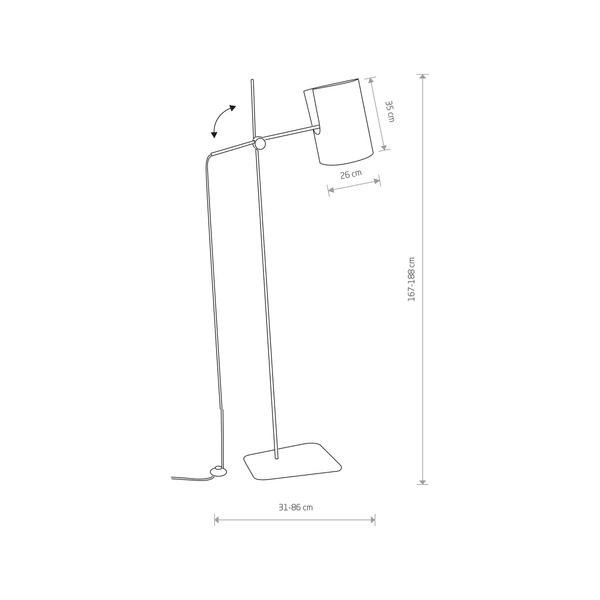 Lampa podłogowa ZELDA 6010