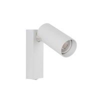 Kinkiet FOURTY miniGU10 wys.17cm szer.10cm włącznik | Biały 11764