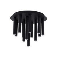 Lampa sufitowa nowoczesna rurki STALACTITE black XIII czarny śr. 34cm 8355