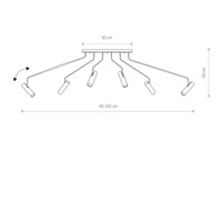 Lampa sufitowa EYE SUPER WHITE VI 6492