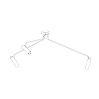 Lampa sufitowa EYE SUPER WHITE biały 3 6491