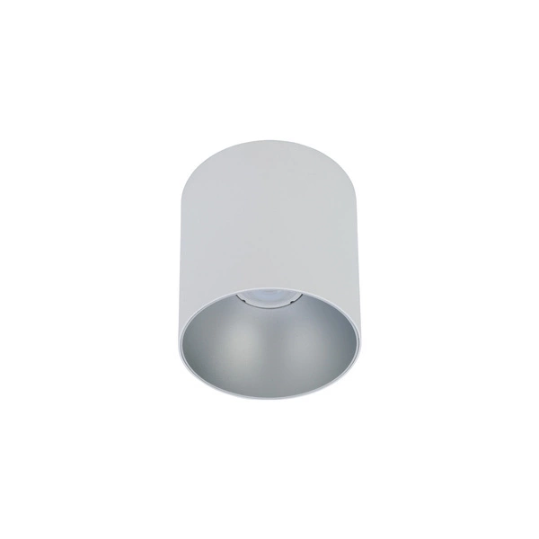 Spot sufitowy designerski tuba POINT TONE biały/srebrny śr. 12,7 cm 8220