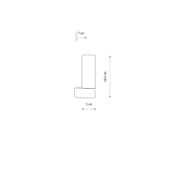 Kinkiet Natalie wys. 16,5cm G9 IP44 | mosiężny 10724