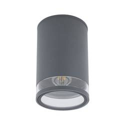 Lampa sufitowa ROCK PRO I wys. 18,7cm E27 IP44 | grafitowy