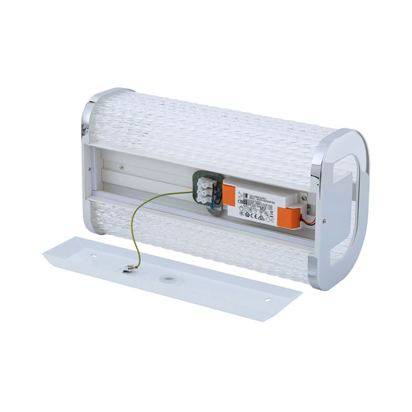 Kinkiet PALMAS LED CHROME wys. 30cm 15W barwa neutralna 4000K IP44 | chrom/biały 10729