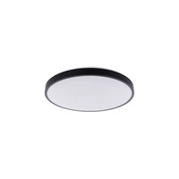 Plafon AGNES ROUND LED PRO 38,5cm 22W barwa ciepła 3000K IP44 | czarny 10971