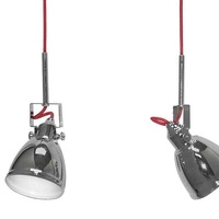 Lampa nad wyspę chrom AXE III czerwone 5445