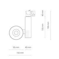 Oprawa oświetleniowa CTLS NEA LED WHITE 20W, 4000K 8756