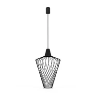 Lampa wisząca druciana zwis nowoczesna WAVE L czarny śr. 40cm 8856