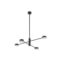 Plafon wewnętrzny do salonu ORBIT IV GX53 8W LED wys. 45-77cm | czarny 7945