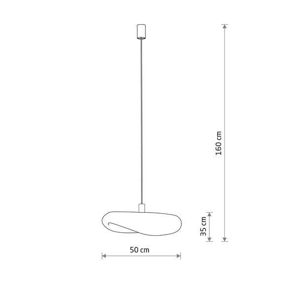 Lampa wisząca HAVANA S szer. 50cm E27 | naturalne drewno 11395