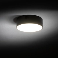 Plafon LID ROUND LED 11cm 15W barwa neutralna 4000K | czarna 10415