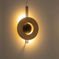 Kinkiet LED SUNSET NATURAL A szer. 50cm 2xGX53 | jasne drewno/czarny 10576