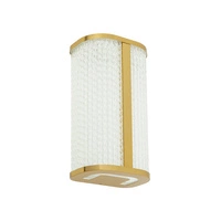 Kinkiet PALMAS LED BRASS wys. 30cm 15W barwa neutralna 4000K IP44 | mosiężny/biały 10730