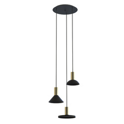 Lampa wisząca HERMANOS III wys. 130cm 3xGU10 | czarny