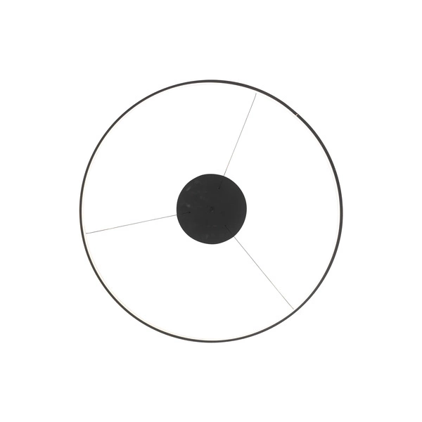 Lampa wisząca CIRCOLO LED szer. 60cm 21W barwa ciepła 3000K | czarny 10812