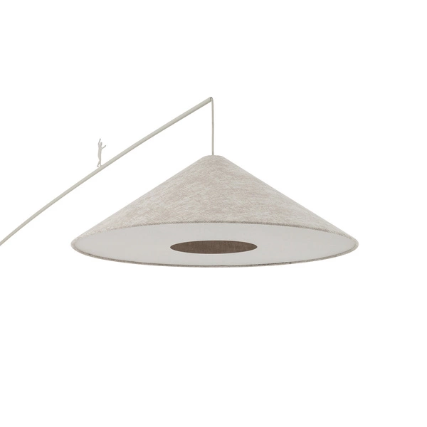 Lampa podłogowa POISE silk gray A E27 wys.240cm dług.260cm przewód 270cm włącznik | 11686