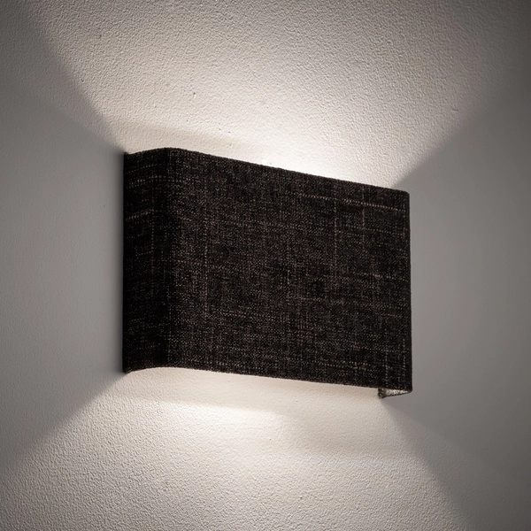 Kinkiet AMARELA B 2xG9 wys.15cm dług.25cm | Czarny melanż 11662