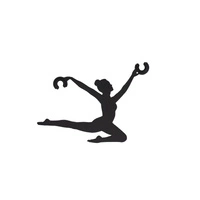 Dekoracyjny uchwyt BALLERINA umożliwiający regulację przewodu wys.11.5cm szer.7.5cm | Czarny 11798