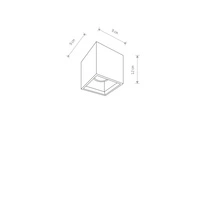 Lampa sufitowa Z BETONU BOLD S 9388