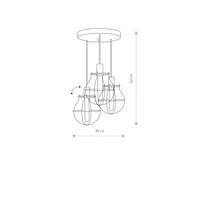 MANUFACTURE retro III 3pkt śr.35cm 9740