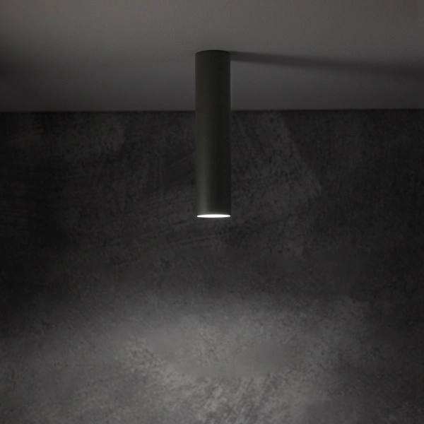 Lampa punktowa FOURTY UMBRA GRAY S 18,5cm miniGU10 | ciemnoszary 10884