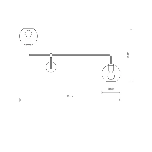 Kinkiet MONACO II vintage 9362