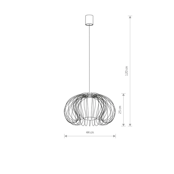Lampa wisząca MERSEY white I zwis 120cm 5295