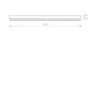 Lampa sufitowa STRAIGHT LED 120cm 22W T8 barwa ciepła 3000K | czarny 7600