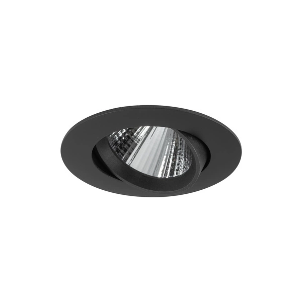 Lampa podtynkowa EGINA LED szer. 11cm 10W barwa ciepła 3000K | czarny 10553