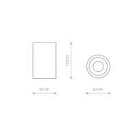 Tuba spot ALPHA do łazienki - IP54 8362