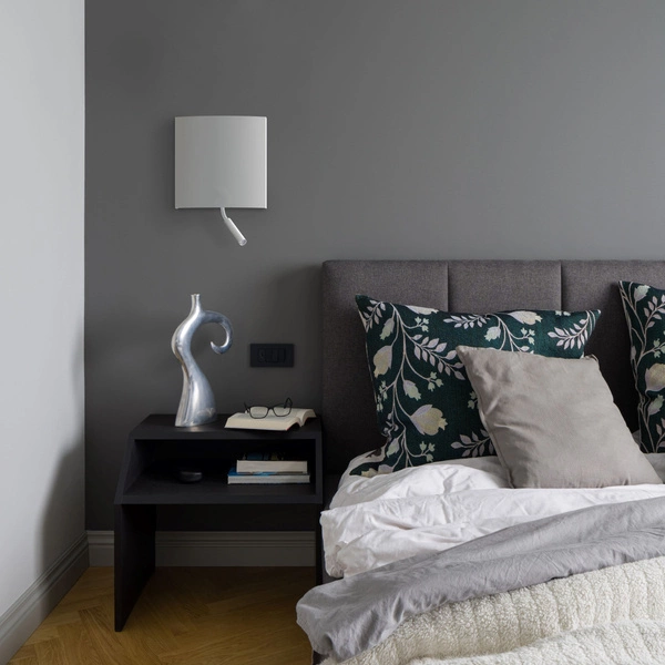 Kinkiet BORDE II 30cm E27 + G9 | biały 7985